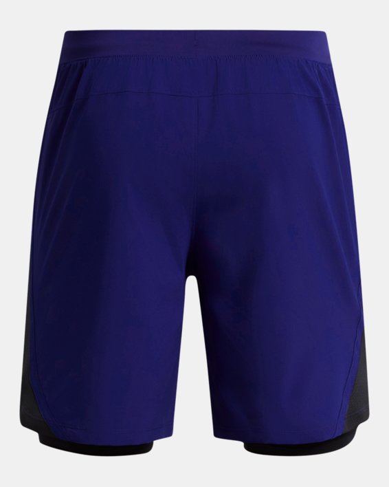 Men's UA Launch Run 2-in-1 Shorts, Blue, pdpMainDesktop image number 5